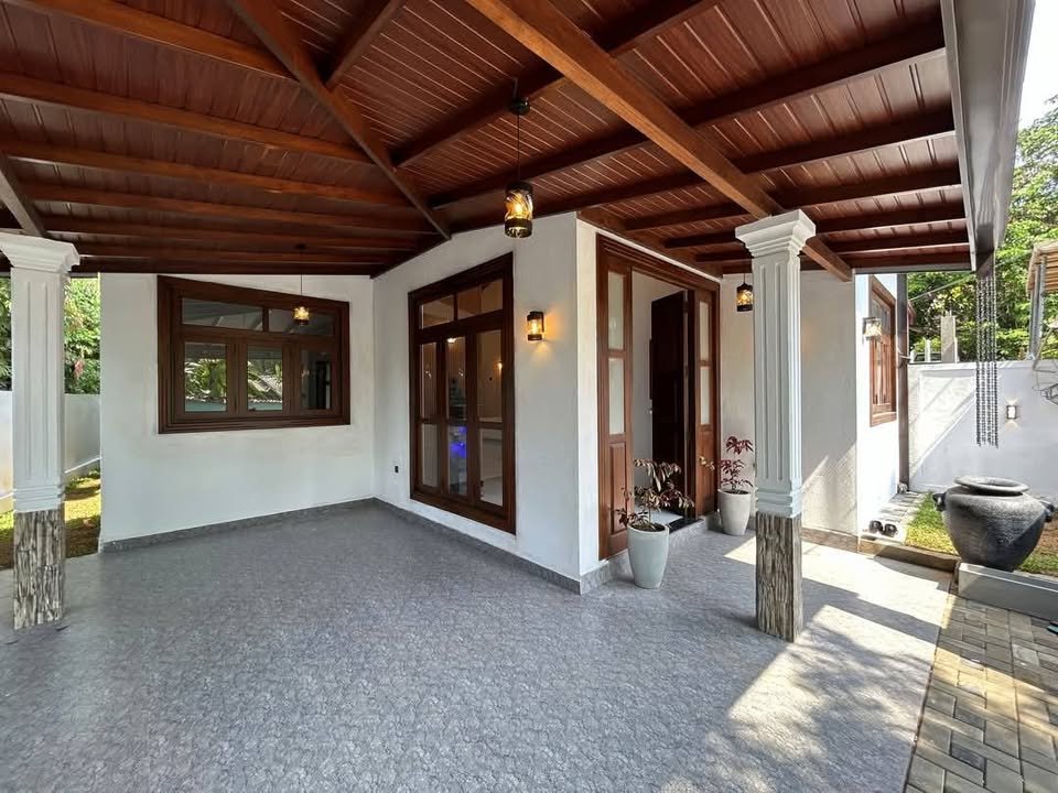 A newly constructed house for sale in a free quiet environment near Godagama town